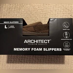 Men’s Architect memory foam slippers!